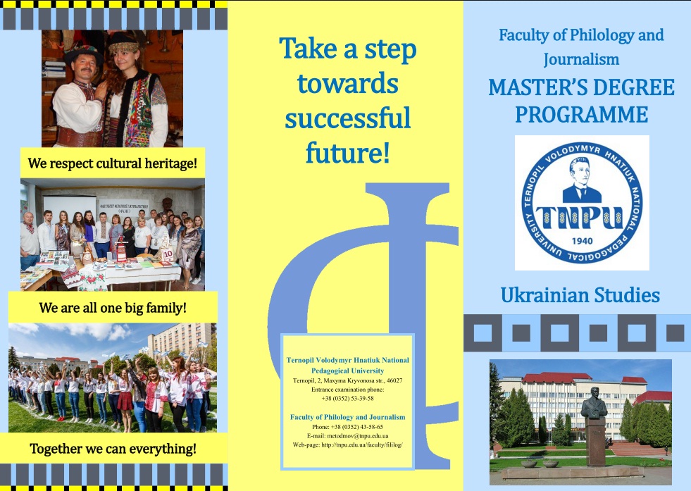 Master's Programme Ukrainian Studies